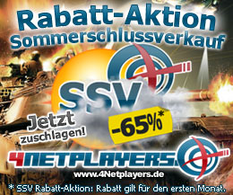 4Netplayers Rabatt-Aktion: Sommerschlussverkauf