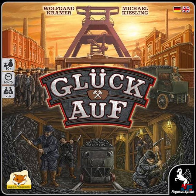 Glück Auf! ist für zwei bis vier Spieler konzipiert und auf Deutsch bei Pegasus Spiele erschienen. Es kostet 40 Euro.
