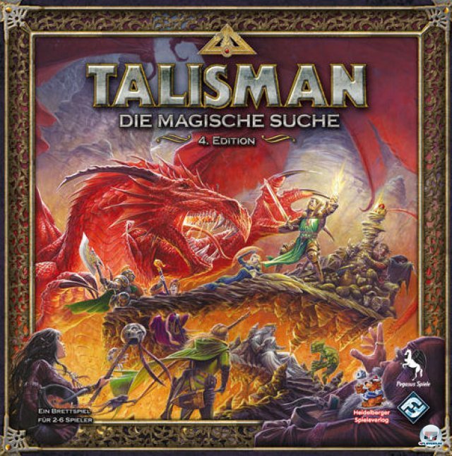 "Talisman: Die magische Suche" ist in vierter Edition komplett auf Deutsch beim Heidelberger Spielverlag erschienen und kostet knapp 40 Euro.