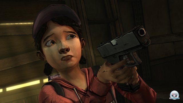 Wie will man Clementine auf die Zukunft vorbereiten? Soll sie lernen, mit der Waffe umzugehen?