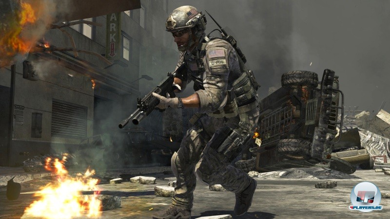 Das Bild eines CoD-Soldaten in voller Aktion. Gegenwärtig hat Activision noch keine allzu aussagekräftigen MW3-Bilder veröffentlicht.