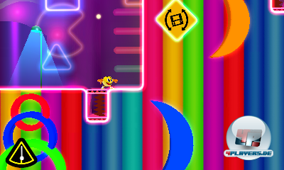 Pac-Man Tilt wäre gern ein innovatives Jump-n-Run, ist aber nur ein kirrebunter Steuerungs-Krampf.