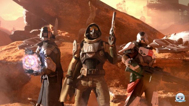 Destiny setzt seinen Fokus auf einen kooperativen Mix aus Shooter und Rollenspiel.