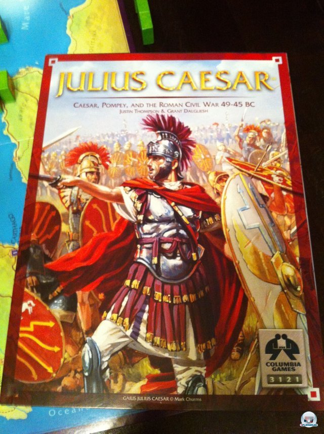 Julius Caesar ist ein "Block Wargame" für zwei Spieler. Es ist bisher nur auf Englisch erschienen und für knapp 50 Euro bei Udo Grebe Design erhältlich. 