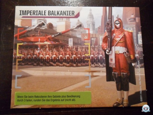 Die Imperialen Balkanier sind eine von fünf Fraktionen - hier mit ihrem ersten Startvorteil; der andere ist damit futsch!