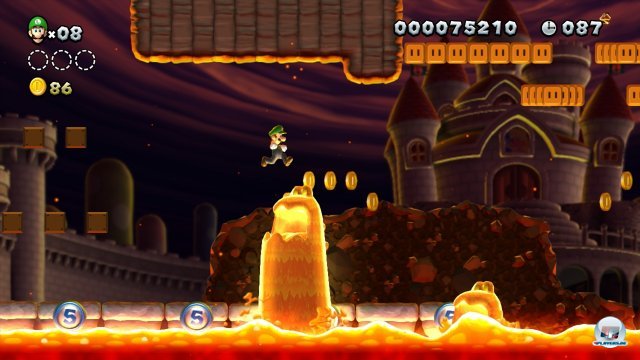 Luigi ist zwar träger als Mario, springt aber auch höher und weiter.