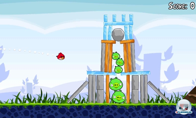 Da fliegt der Vogel, da zittert das Schwein: Angry Birds ist schon jetzt ein Klassiker im Bereich der mobilen Puzzler.