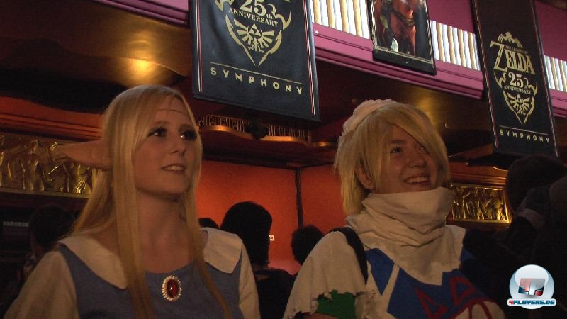 Viele Besucher ließen es sich nicht nehmen, im Zelda-Outfit beim Jubiläums-Konzert zu erscheinen, um ihre Helden zu feiern.