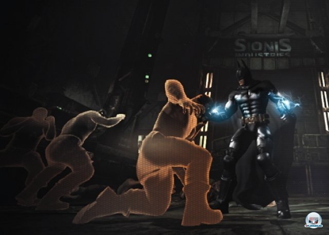 Batmans neuer Anzug speichert die Energie gegnerischer Attacken und entlädt sie, wenn der Dunkle Ritter mächtig zuschlagen muss.