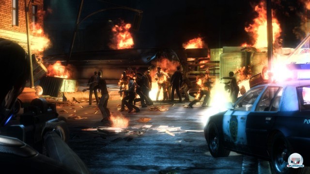 Raccoon Ciry steht in Flammen - leider bringt die schwache Engine das Chaos viel zu selten überzeugend rüber.