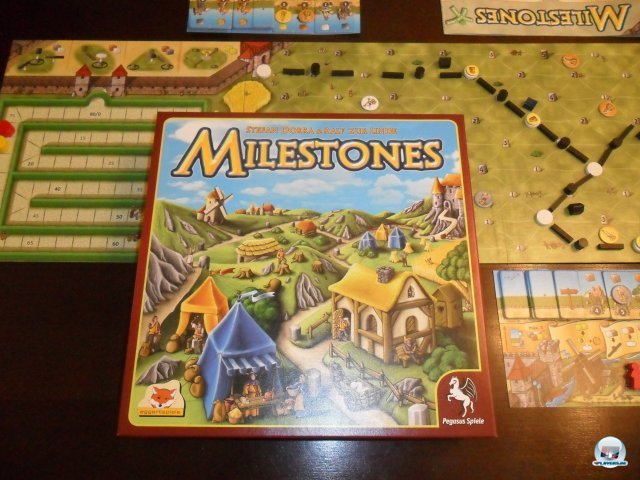 Milestones ist für zwei bis vier Spieler geeignet. Es ist im Juli 2012 bei Pegasus Spiele erschienen und kostet knapp 30 Euro.