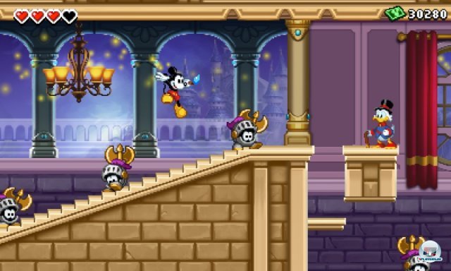 Im magischen Schloss findet man immer wieder weitere Disney-Figuren, die vor allem für das "Fortress"-Bonusspiel wichtig sind.